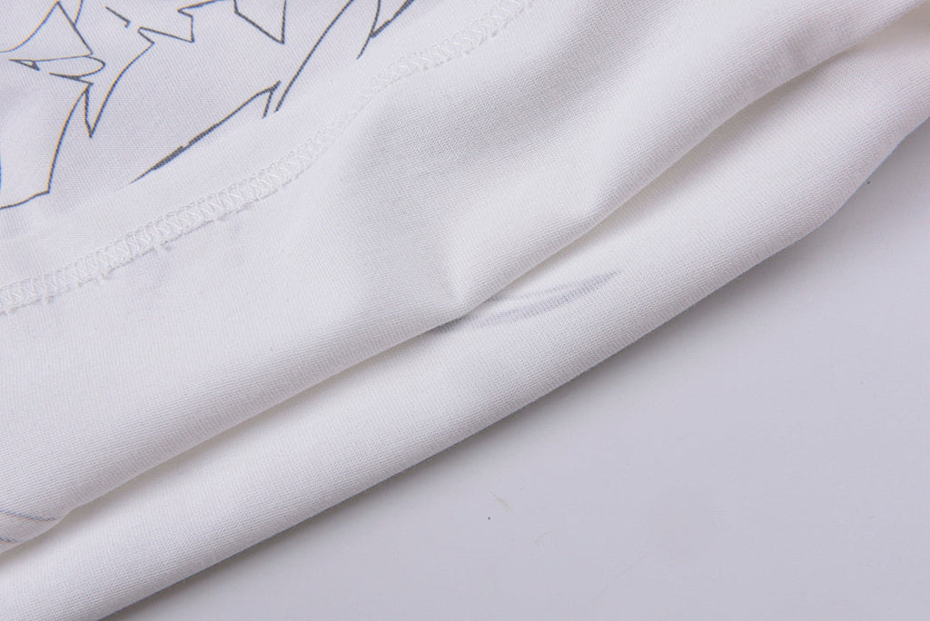 Hellstar Studios Path to Paradise Flame Star Graphic T-Shirt - Light Gray - product image 3