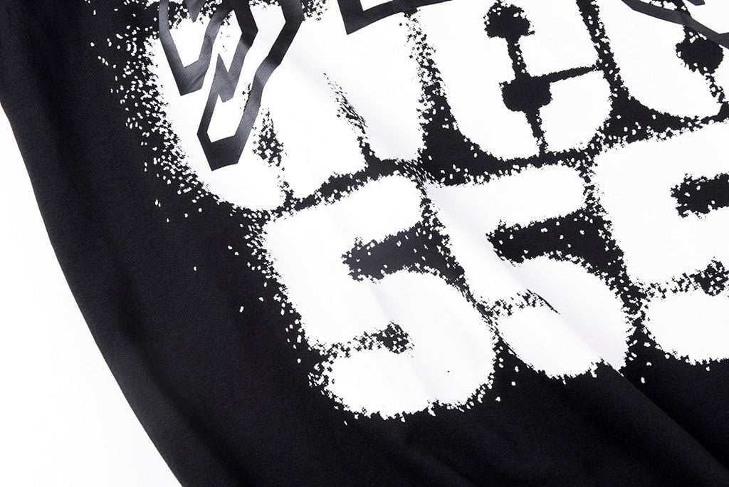 Sp5der 555555 Spray Print Cotton T-Shirt - Black - product image 3
