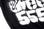 Sp5der 555555 Spray Print Cotton T-Shirt - Black - product image 3