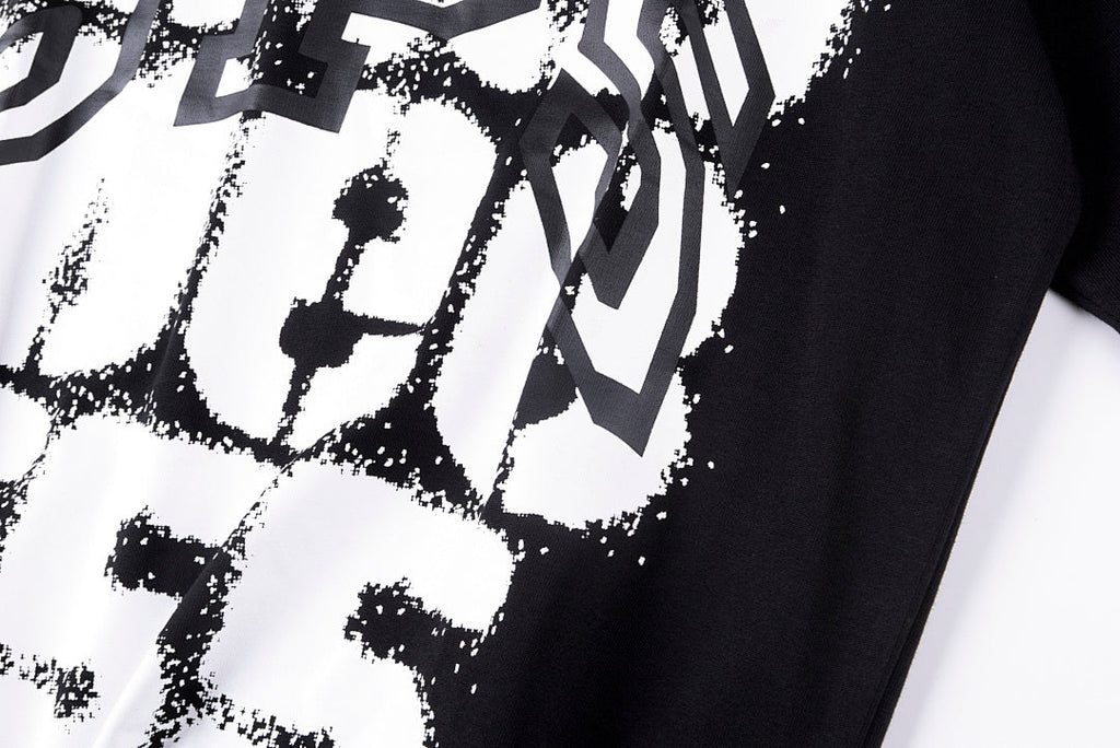 Sp5der 555555 Spray Print Cotton T-Shirt - Black - product image 6