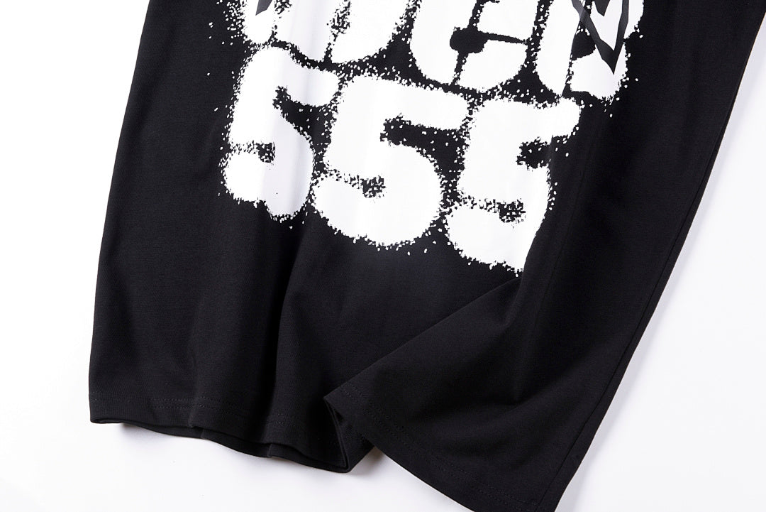 Sp5der 555555 Spray Print Cotton T-Shirt - Black - product image 7