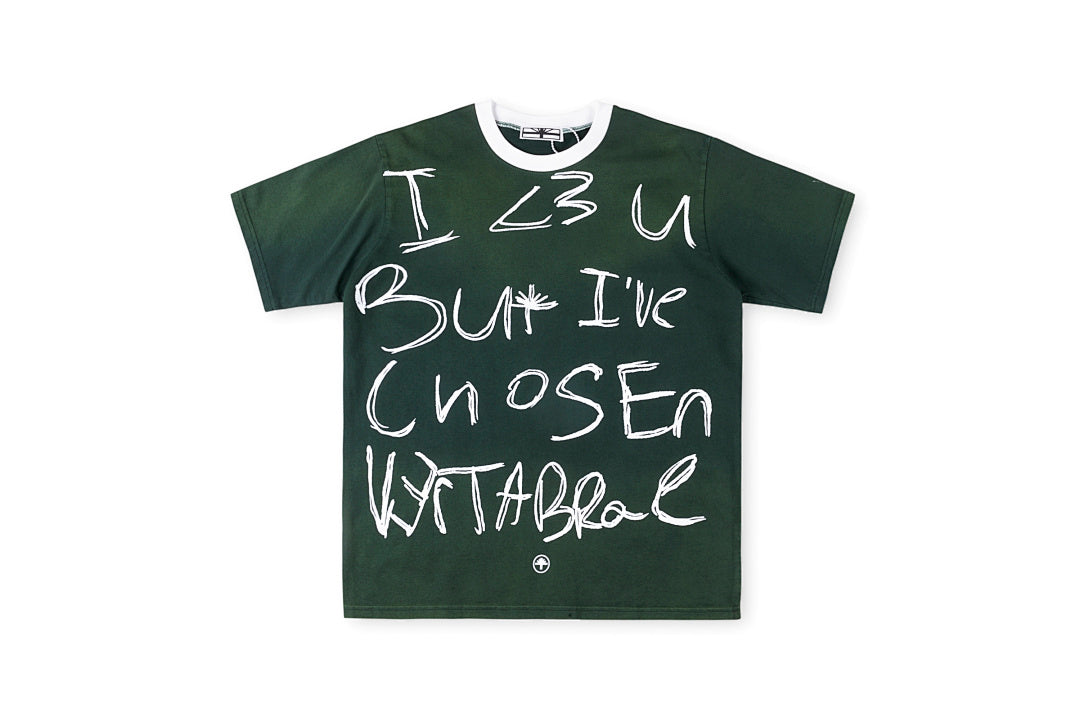 Vertabrae Chosen Graffiti Ringer Cotton T-Shirt - Black - product image 4