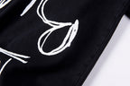 Vertabrae Chosen Graffiti Ringer Cotton T-Shirt - Black - product image 10