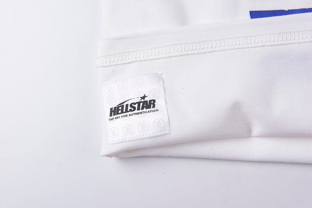 Hellstar Studios Retro H Star Logo Cotton T-Shirt - Light Gray - product image 4