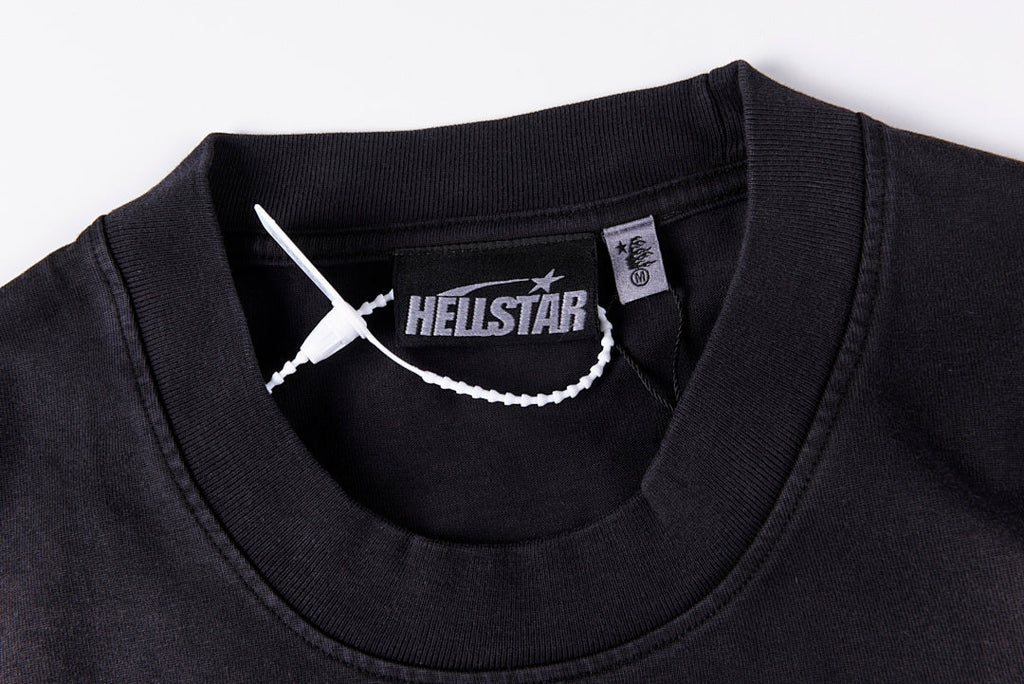 Hellstar Studios Flame Logo Vintage Wash Cotton T-Shirt - Black - product image 5