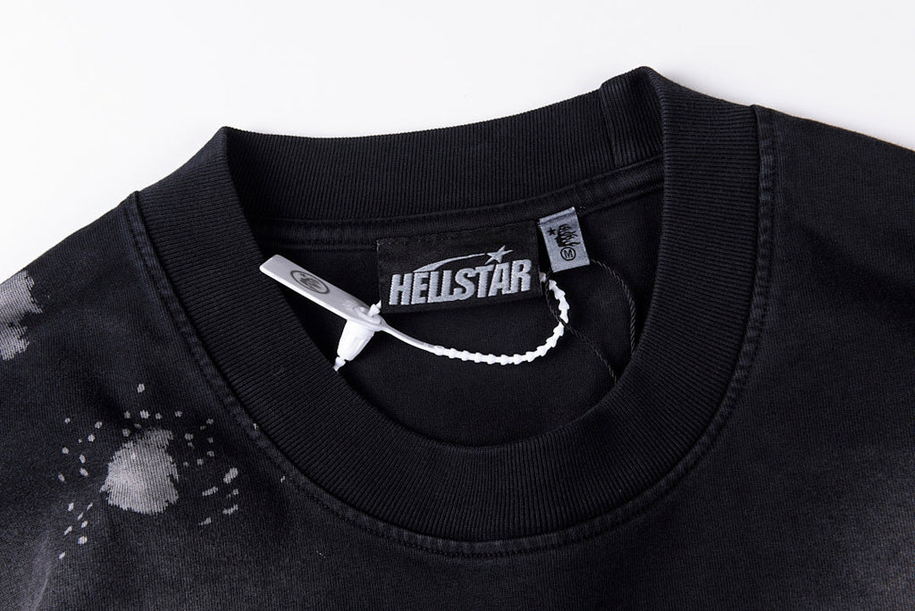 Hellstar Studios Mercy Skull Vintage Wash Cotton T-Shirt - Black - product image 5