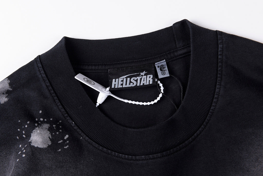Hellstar Studios Mercy Skull Vintage Wash Cotton T-Shirt - Black - product image 5