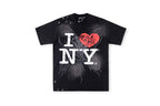 Hellstar Studios I Love NY Graphic Vintage Wash Cotton T-Shirt - Black - product image 1