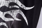 Hellstar Studios Flame Face Vintage Wash Cotton T-Shirt - Black - product image 5