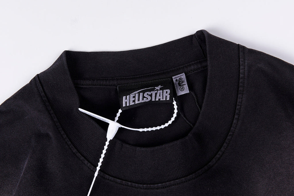 Hellstar Studios Flame Face Vintage Wash Cotton T-Shirt - Black - product image 6