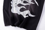 Hellstar Studios Flame Face Vintage Wash Cotton T-Shirt - Black - product image 7