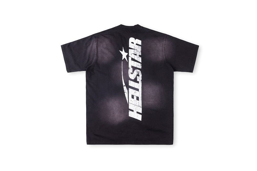 Hellstar Studios Flame Face Vintage Wash Cotton T-Shirt - Black - product image 2