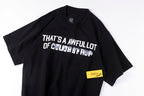 That's A Awful Lot of Cough Syrup Pixel Text Cotton T-Shirt - Black / Light Gray - product image 7