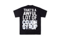 That's A Awful Lot of Cough Syrup Pixel Text Cotton T-Shirt - Black / Light Gray - product image 11