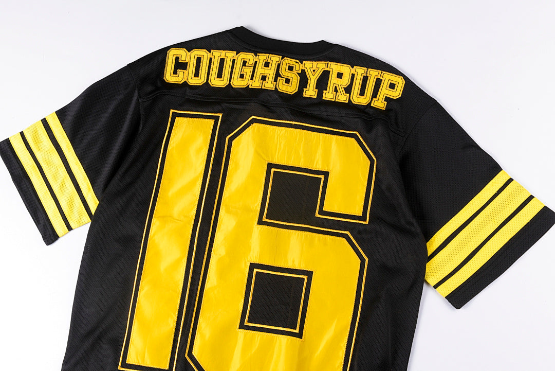 That's A Awful Lot of Cough Syrup No. 16 Embroidered Jersey T-Shirt - Black / Blue / Red - product image 14