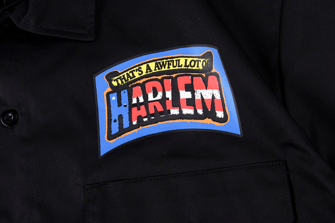 That's A Awful Lot of Cough Syrup Harlem Eagle Patch Work Shirt - Black - product image 8