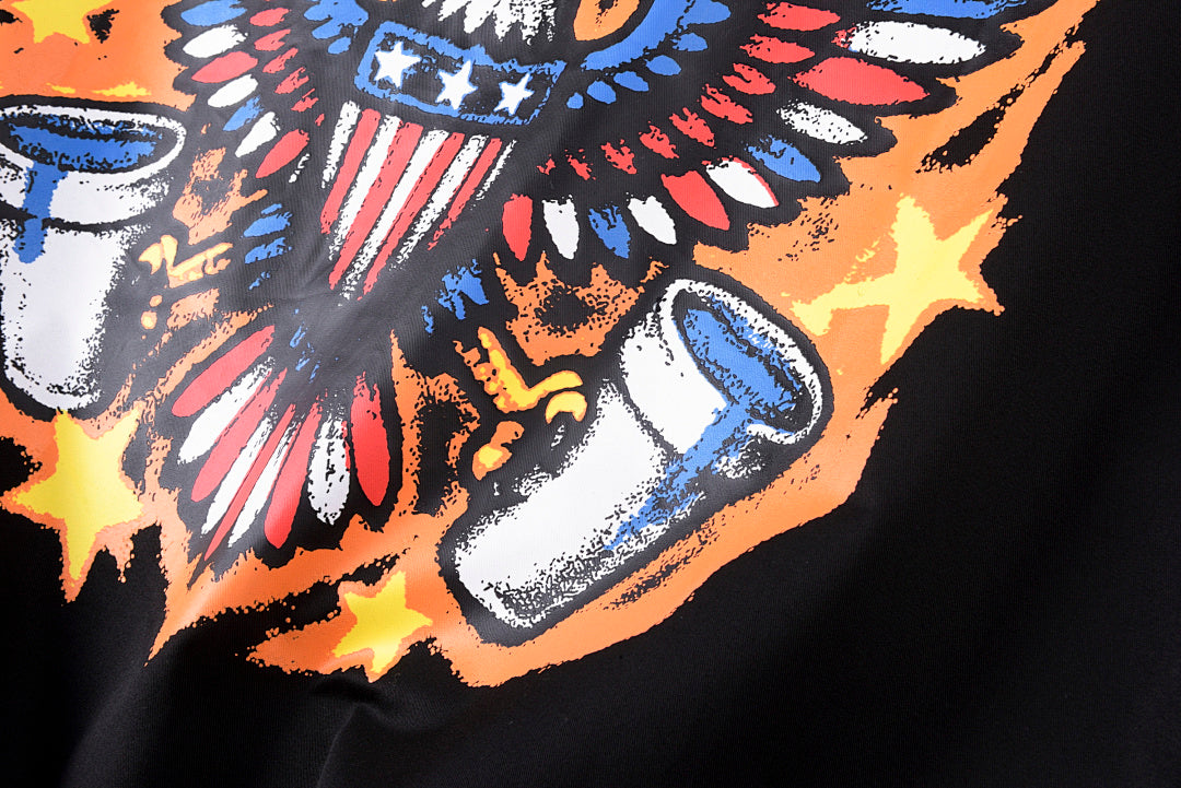 That's A Awful Lot of Cough Syrup Harlem Eagle Patch Work Shirt - Black - product image 10