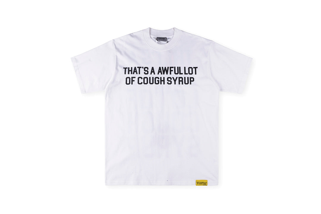 That's A Awful Lot of Cough Syrup Logo Cotton T-Shirt - Black / Light Gray - product image 1