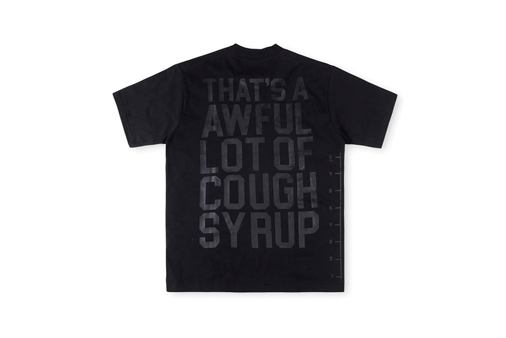 That's A Awful Lot of Cough Syrup Measurement Logo Cotton T-Shirt - Black - product image 2