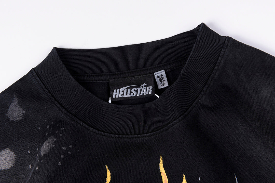 Hellstar Studios Punk Collage Vintage Wash Graphic T-Shirt - Black - product image 5