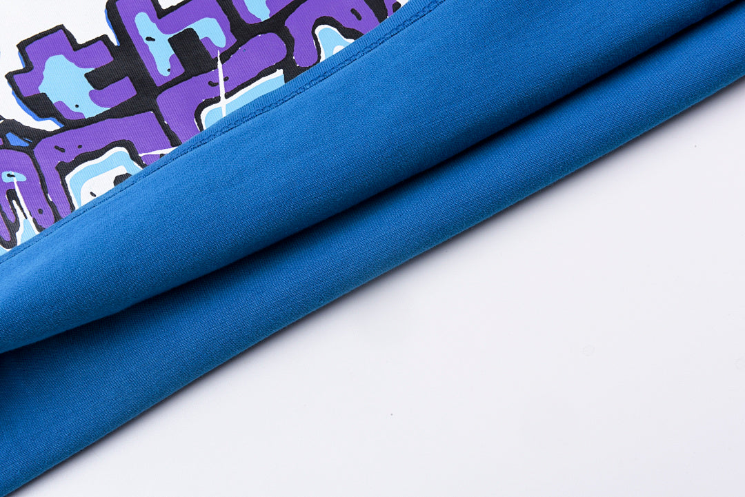 That's A Awful Lot of Cough Syrup Juiceman Cartoon Graphic T-Shirt - Blue Navy / Light Blue Blue - product image 3