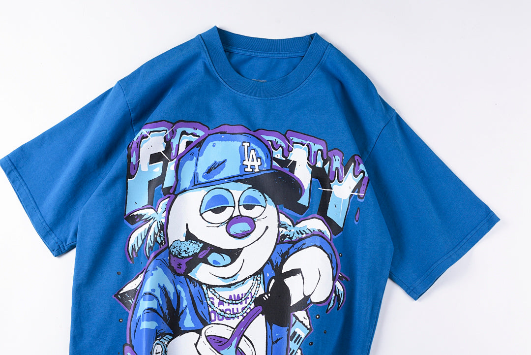 That's A Awful Lot of Cough Syrup Juiceman Cartoon Graphic T-Shirt - Blue Navy / Light Blue Blue - product image 8