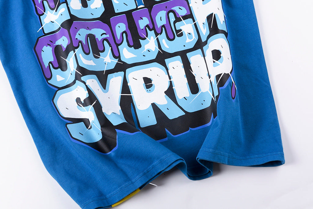 That's A Awful Lot of Cough Syrup Juiceman Cartoon Graphic T-Shirt - Blue Navy / Light Blue Blue - product image 11