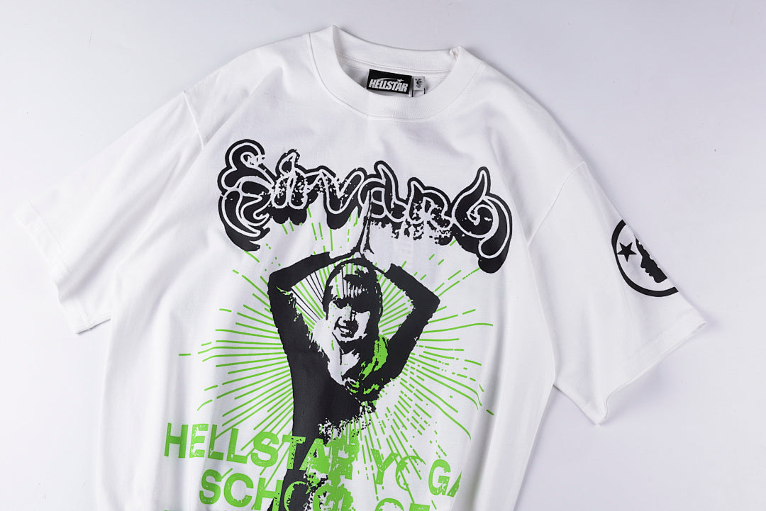 Hellstar Studios Yoga School of Enlightenment Graphic T-Shirt - Light Gray - product image 9