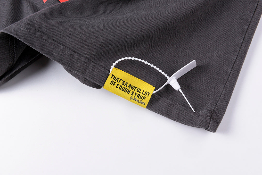 That's A Awful Lot of Cough Syrup Multi-Patch Graphic T-Shirt - Charcoal / Light Gray - product image 4