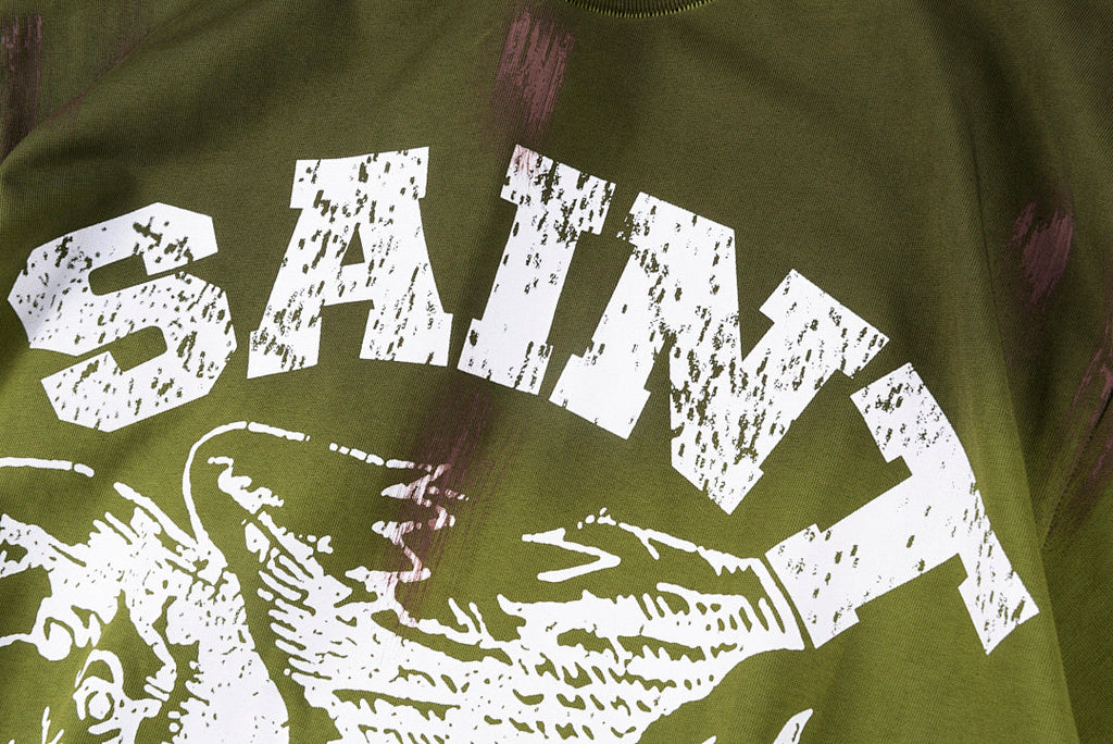 Saint Vanity Eagle Floral Graphic Washed T-Shirt - Yellow / Orange / Burgundy - product image 6