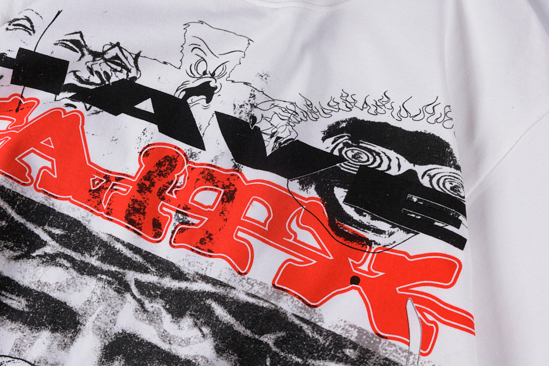 Hellstar Studios Have Faith Angel Graphic T-Shirt - Light Gray - product image 7
