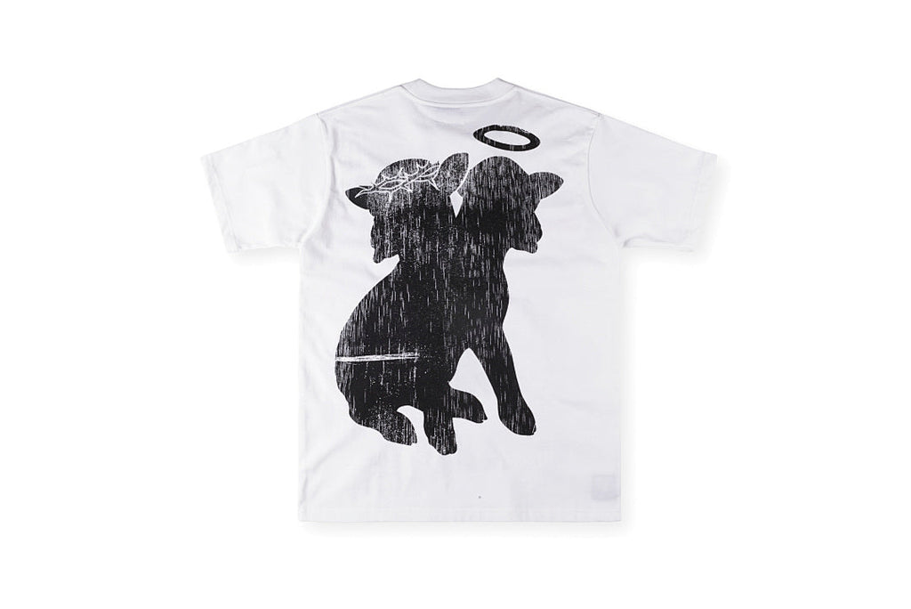 Hellstar Studios Have Faith Angel Graphic T-Shirt - Light Gray - product image 2