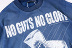 Hellstar Studios No Guts No Glory Cross Graphic Washed T-Shirt - Blue - product image 6