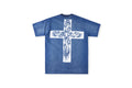 Hellstar Studios No Guts No Glory Cross Graphic Washed T-Shirt - Blue - product image 2
