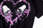 That's A Awful Lot of Cough Syrup Heart Cup Graphic T-Shirt - Black / Light Gray - product image 6