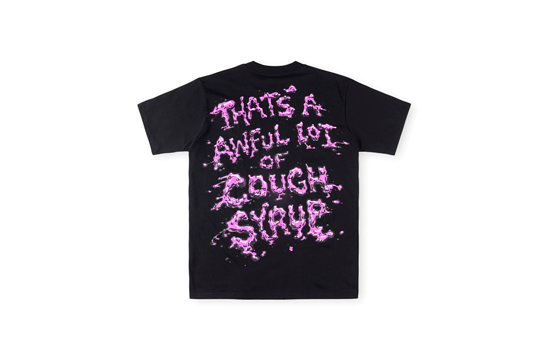 That's A Awful Lot of Cough Syrup Heart Cup Graphic T-Shirt - Black / Light Gray - product image 12