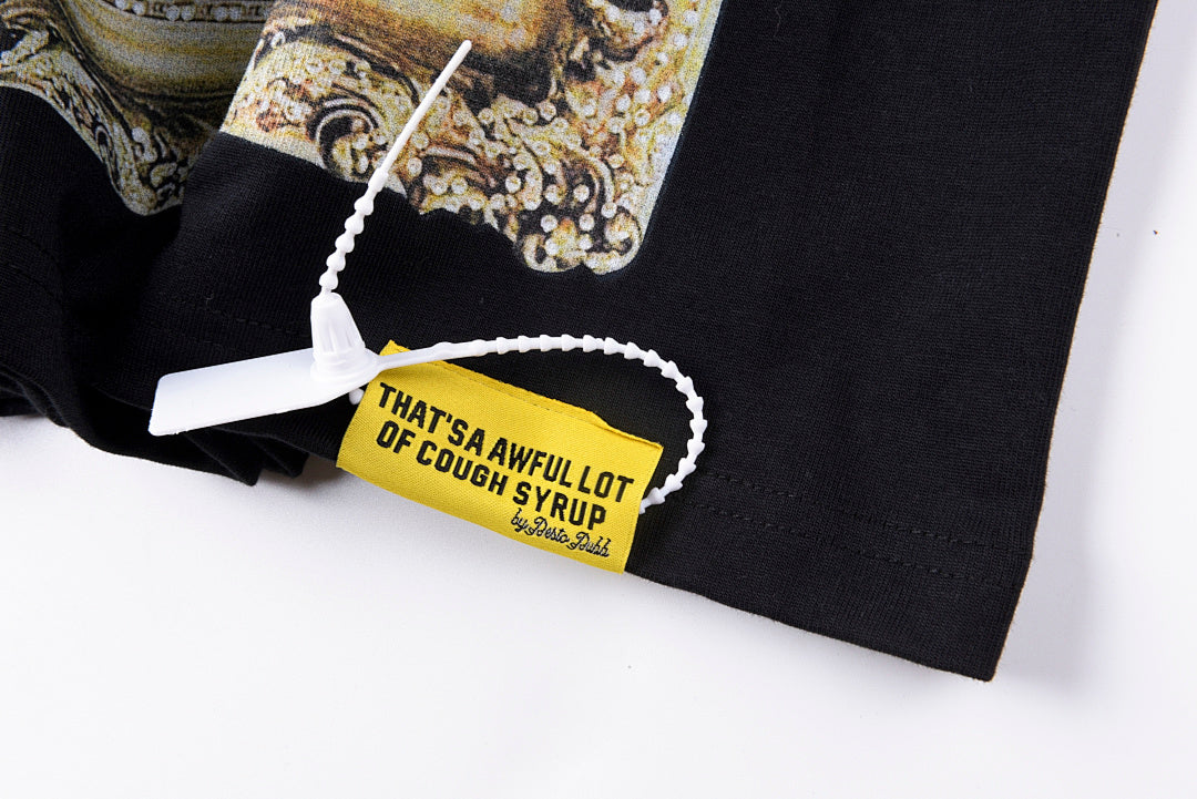 That's A Awful Lot of Cough Syrup Mona Lisa Graphic T-Shirt - Black - product image 6