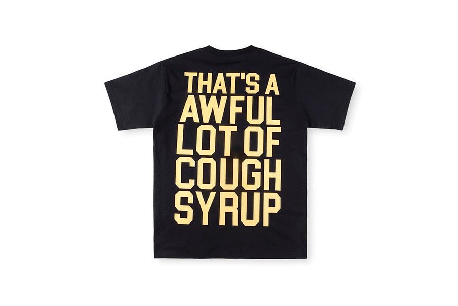 That's A Awful Lot of Cough Syrup Mona Lisa Graphic T-Shirt - Black