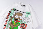 Hellstar Studios Path to Paradise Cartoon Graphic T-Shirt - Light Gray - product image 9