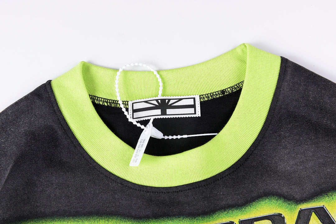 Vertabrae Eagle City Graphic Ringer T-Shirt - Black - product image 6