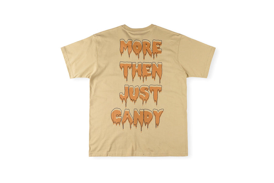 Jellybean Floral Skull Graphic T-Shirt - Beige