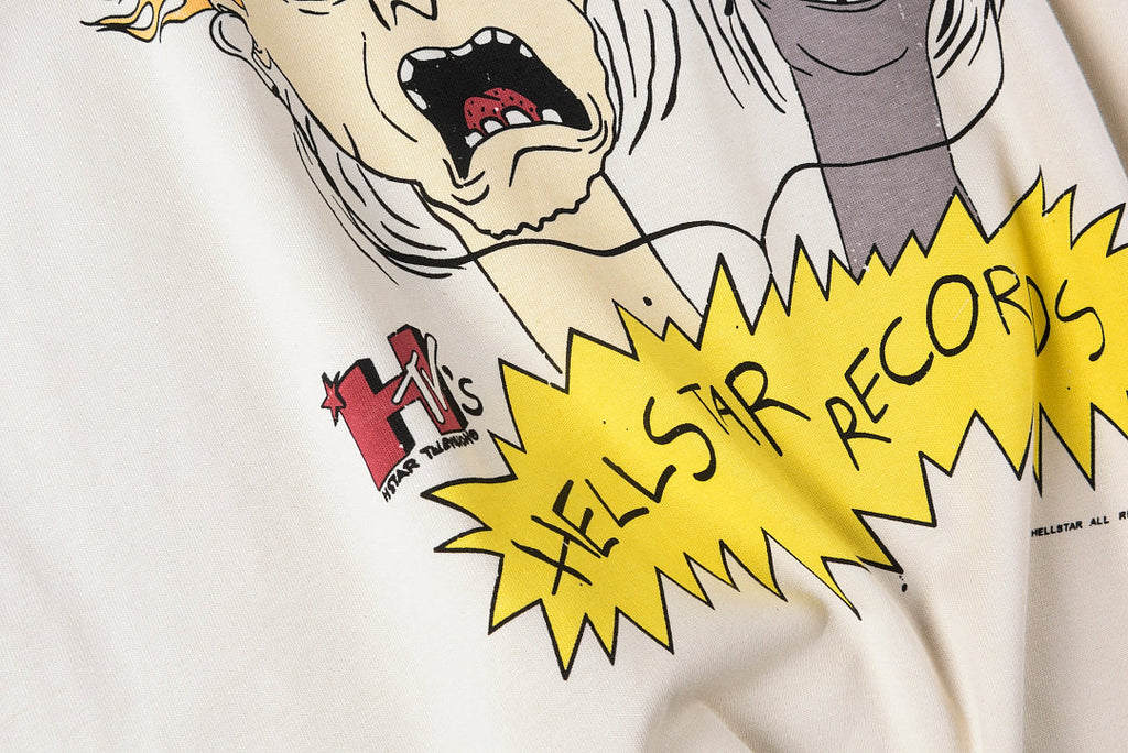 Hellstar Studios Om Eyes Cartoon Graphic T-Shirt - Light Gray Mint - product image 5