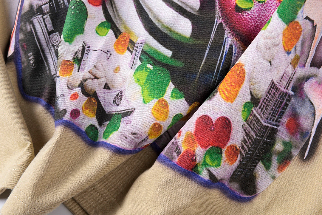 Jellybean Monster Candy Graphic T-Shirt - Beige - product image 6