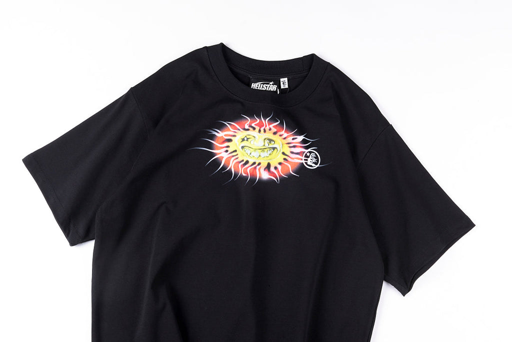 Hellstar Studios Flaming Smiley Graphic T-Shirt - Black - product image 8