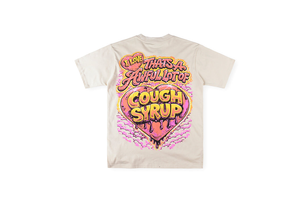 That's A Awful Lot of Cough Syrup Cupid Cup Graphic T-Shirt - Light Gray Mint - product image 2