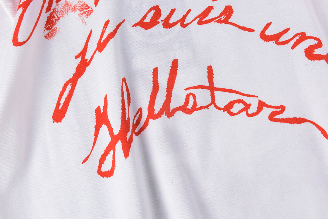 Hellstar Studios Lipstick Scream Portrait Graphic T-Shirt - Light Gray - product image 9