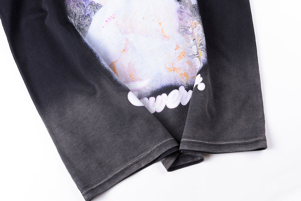 Saint Vanity Forever Angel Graphic Washed T-Shirt - Charcoal Navy - product image 7