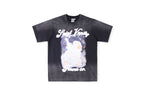 Saint Vanity Forever Angel Graphic Washed T-Shirt - Charcoal Navy - product image 1
