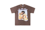 Saint Vanity Live Vain Forever Portrait Washed T-Shirt - Burgundy - product image 1