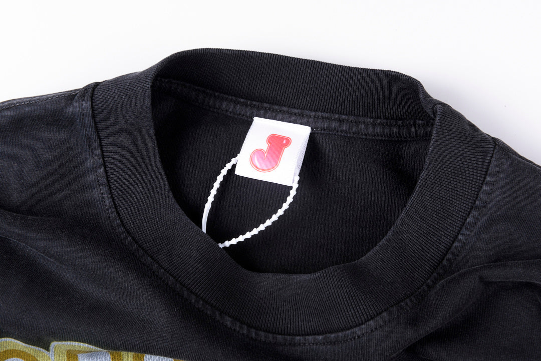Jellybean Candy Monster Graphic Washed T-Shirt - Charcoal Navy - product image 4